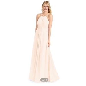 Azazie Ginger Bridesmaids Dress in Pearl Pink